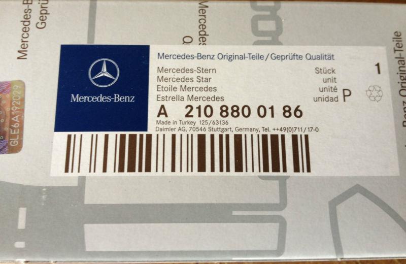 Mercedes benz c class (w202) hood ornament/emblem - mercedes star - factory oem