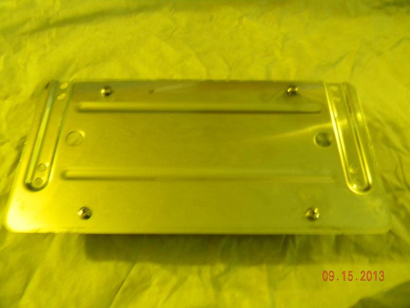 Mercedes  rear plate holder ,stainless , with stainless screws