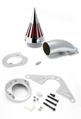 Chrome spike air cleaner intake for yamaha road star 1600 1700