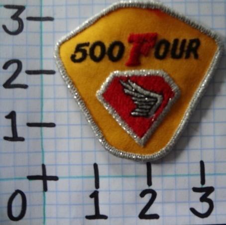 Vintage nos honda 500 four motorcycle patch from the 70's 020