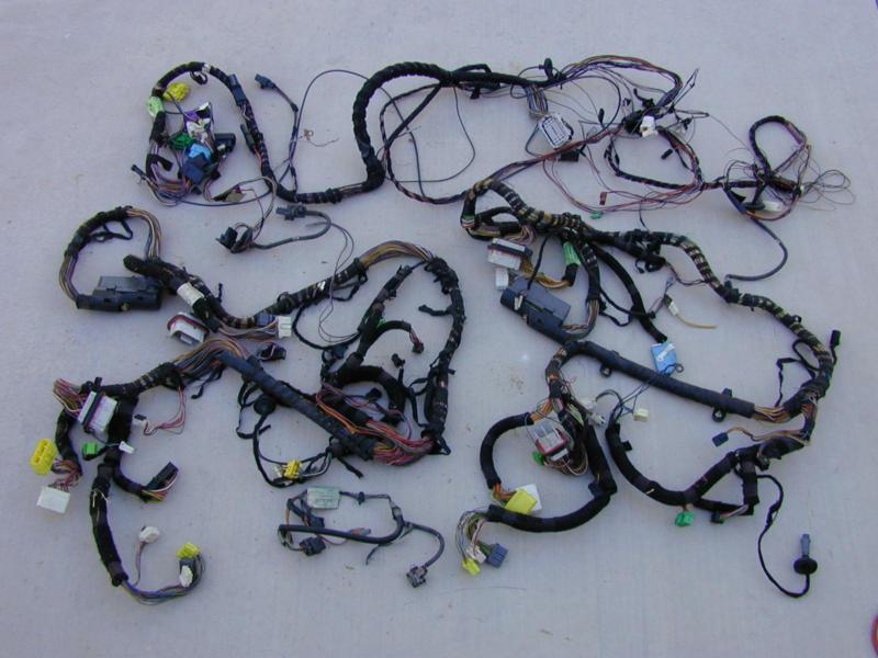 Jaguar xk8 wiring harnesses bumper lnf3220ab (2) facia lnf3010ac boot lnc3070ag