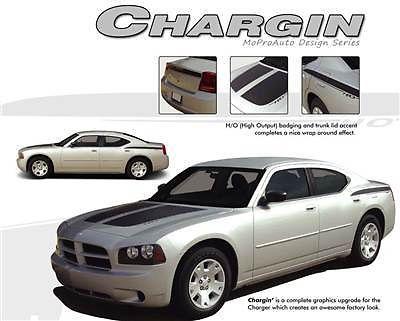 *2009 3m pro grade vinyl dodge charger graphics stripes hood rear decals 290