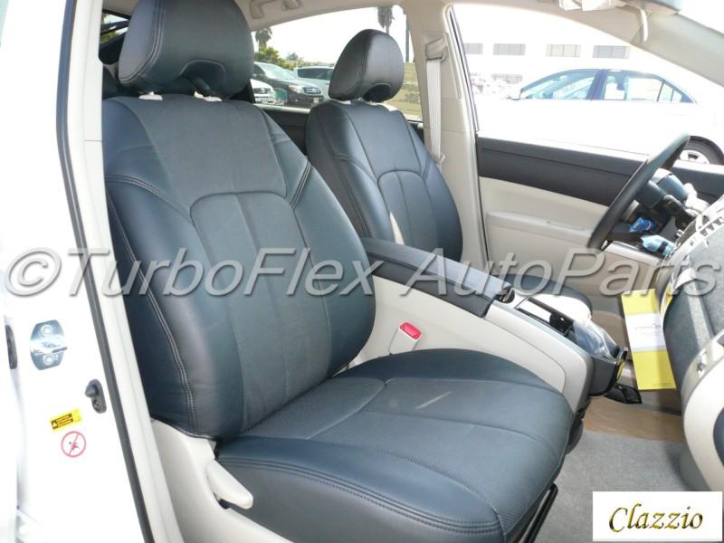 Clazzio custom fit leather seat cover set black toyota prius 2004-2009