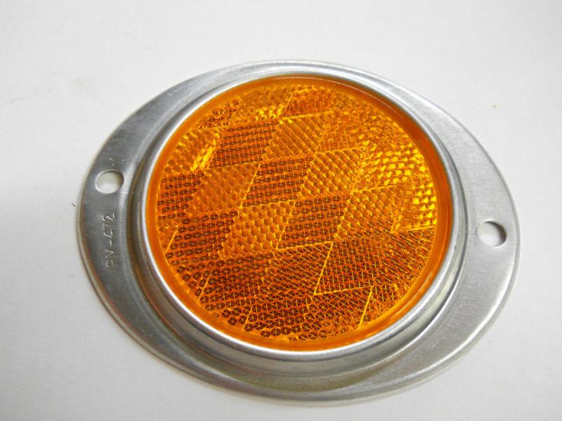 Aluminum marker reflectors for mailboxes drive ways etc. - yellow / amber
