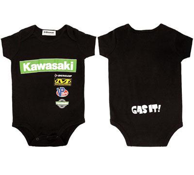 New infant genuine kawasaki logo race black cotton t-shirt tee onesie 24 months