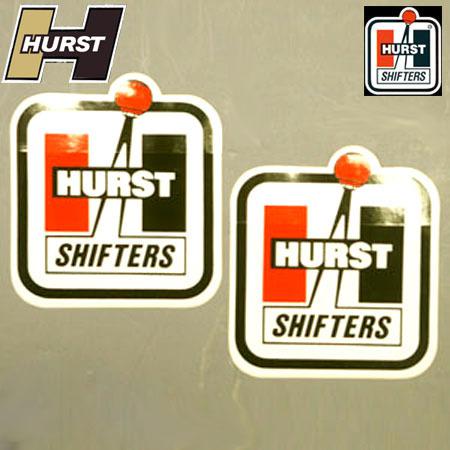 Hurst shifter decals stickers, 5 inch, pair, new