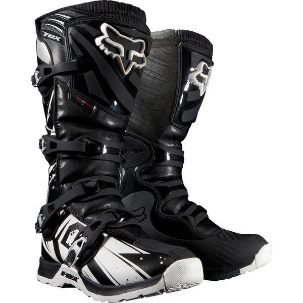 Black 3 fox racing comp 5 undertow youth boots