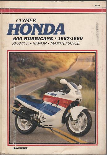 1987-90 clymer honda motorcycle 600 hurricane service