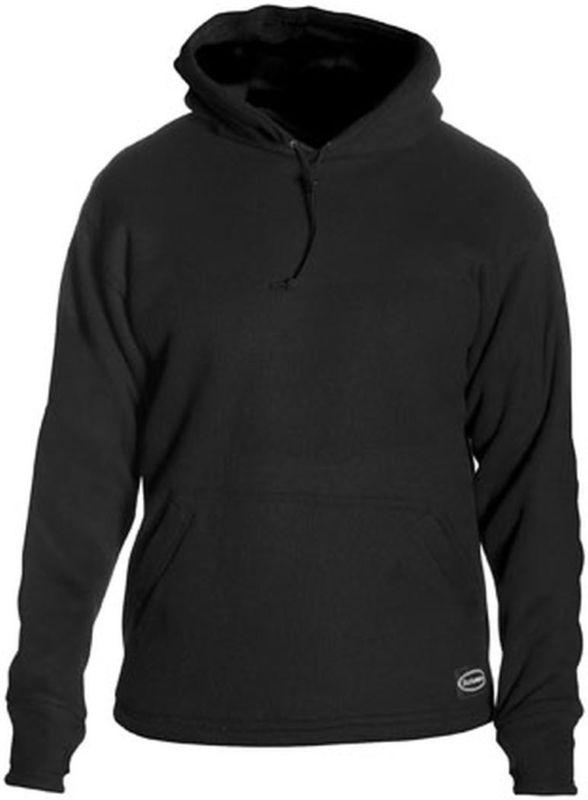 New schampa fleece lined pullover adult cotton hoody/sweatshirt, black, xl