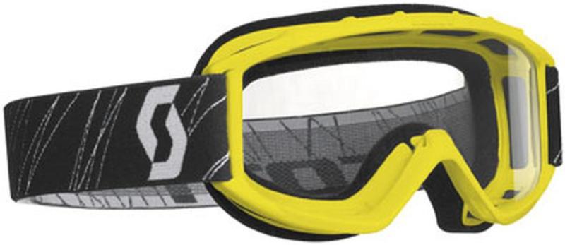 New scott 89si w/ clear standard lens youth goggles, yellow, one size