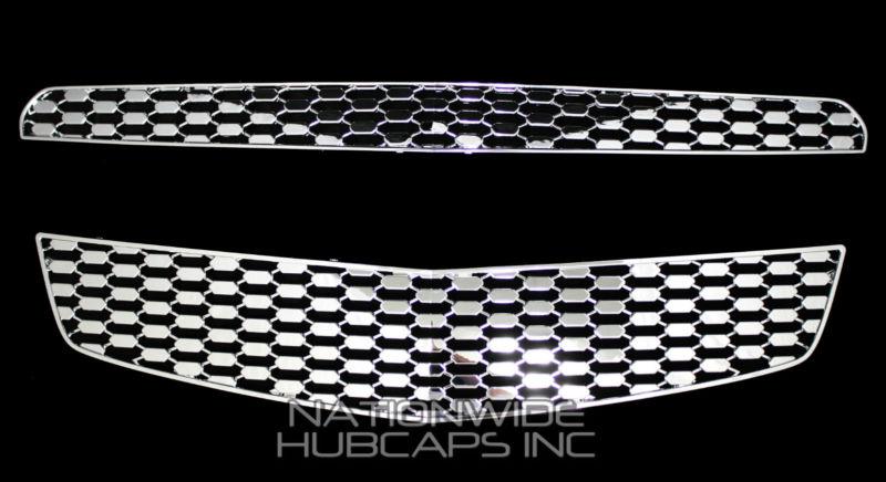 Chevy equinox chrome snap on grille overlay new grill insert trim free shipping