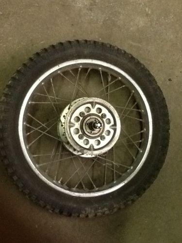 Cl 350 rear wheel and hub with tire. 11/72.build date