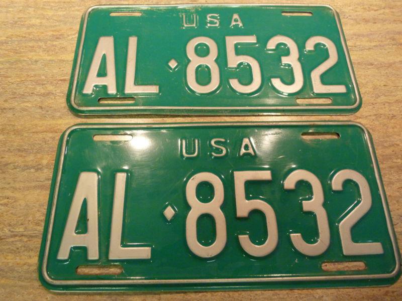 1950s 1960s usa license military plates matched al perfect for allard or alvis