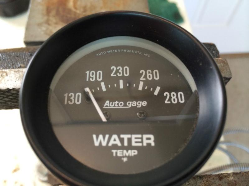 Autometer 2361 water temperature gauge, 130-280 degrees, 2 1/16 in