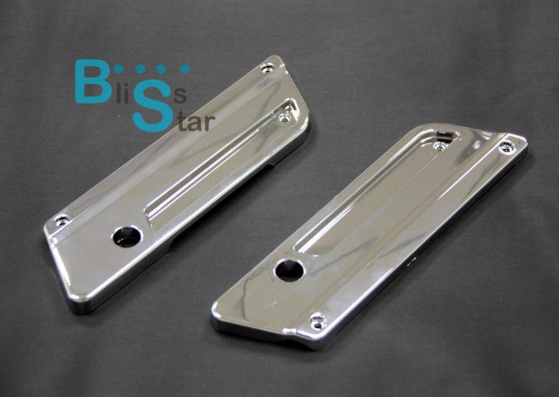 Abs chrome plated latch covers for harley davidson touring model hard saddle bag