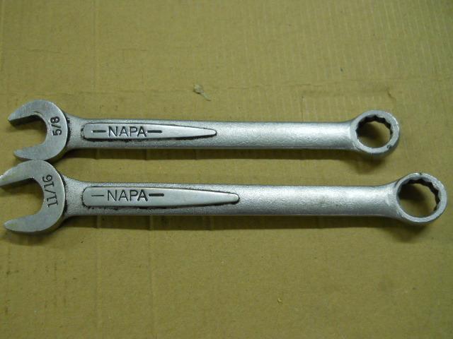  2 napa wrenches 11/16 and 5/8