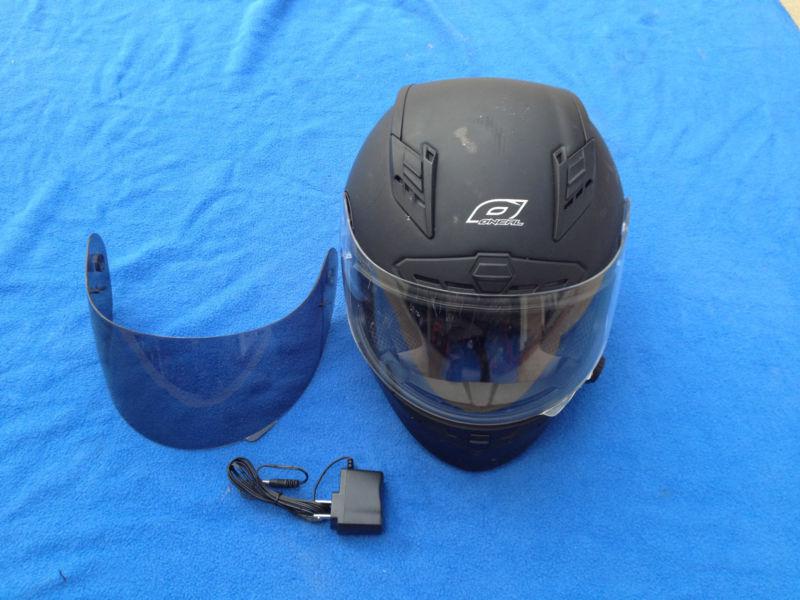 Oneal tirade xl bluetooth motorcycle helmet blinc denim black