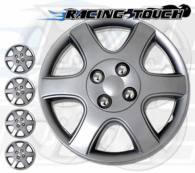 Metallic silver 4pcs set #888 14" inches hubcaps hub cap wheel cover rim skin