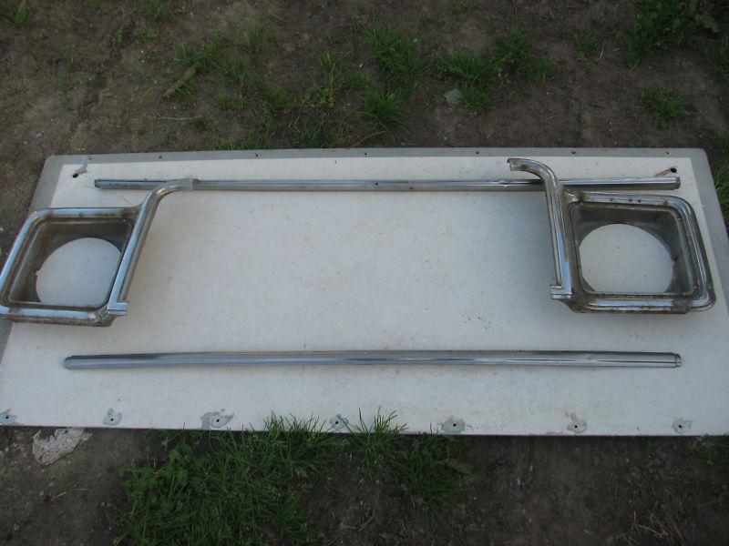 1980s chevy sierra 1/2 ton pickup grill and headlight pieces