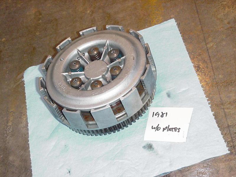 Xs650 clutch basket assy comlete 1981 without plates