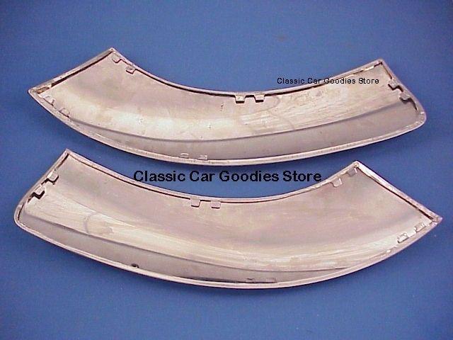 1953-1954 chevy rear fender gravel shields 2 door! stainless stone rock guards