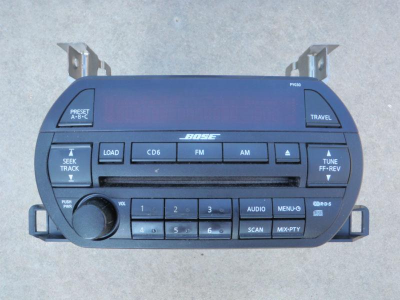 02 03 nissan altima bose radio stereo receiver 6 disc changer cd player oem