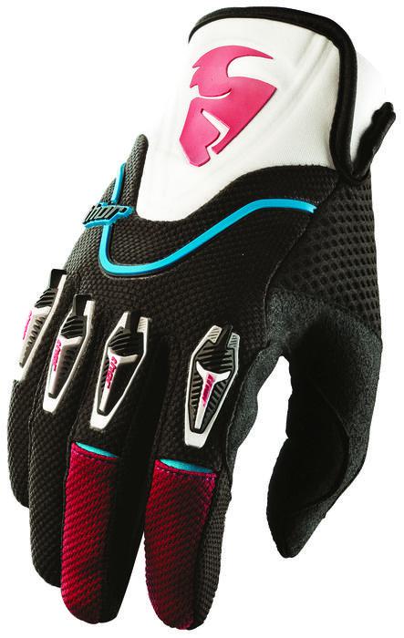 Thor flow series mx motorcycle gloves purple xl/x-large