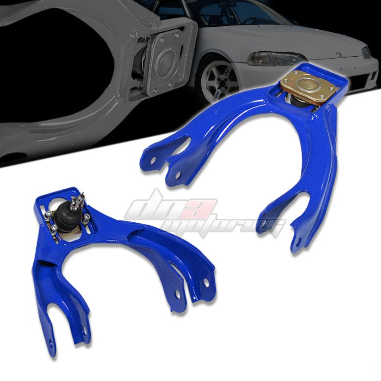 92-95 civic ek/integra blue adjustable alloy front suspension camber kits/arms