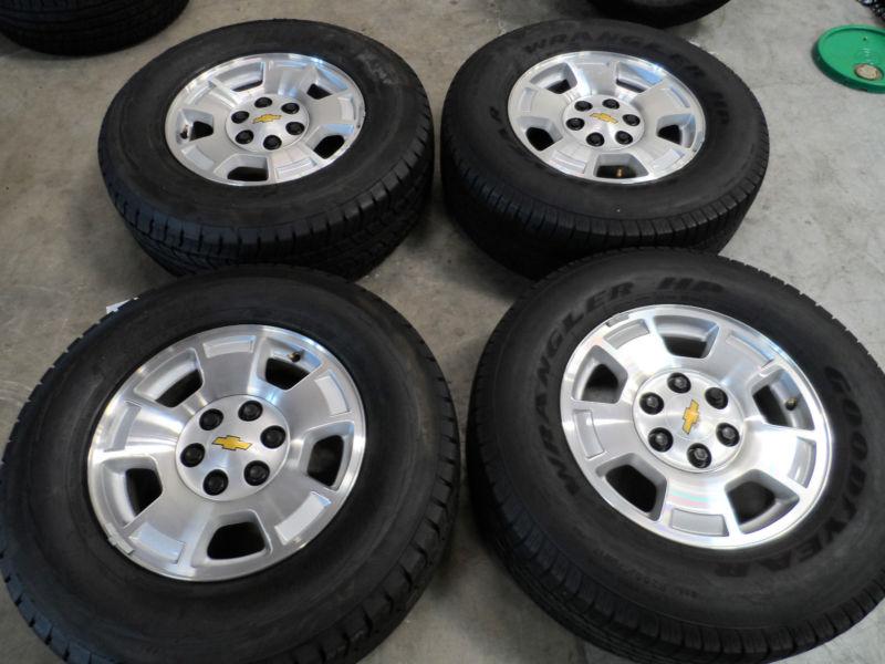 17" oem chevy tahoe suburban silverado denali yukon sierra wheels w/ tires 6x139