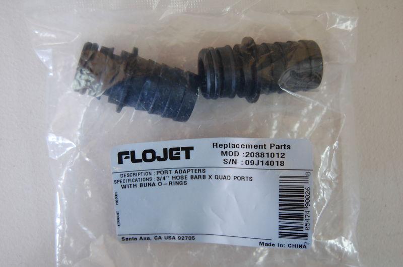 Flojet port adapters #20381012   3/4"hose barb x quad ports