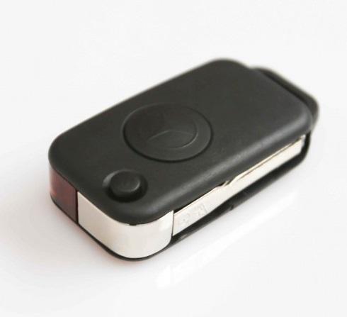 Brand new mercedes single button flip key case for c e s sl class 