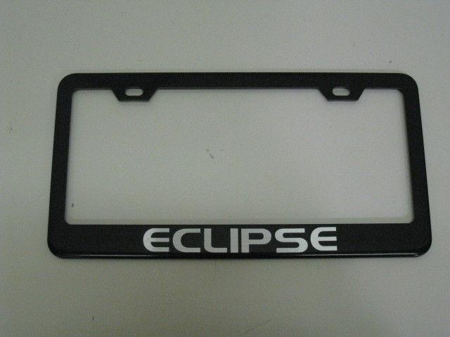 Mitsubishi *eclipse* black metal license plate frame