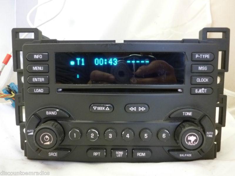04-06 chevrolet malibu radio 6 disc cd player 22723440 *