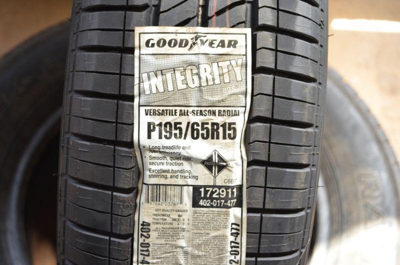 2 new 195 65 15 goodyear integrity tires