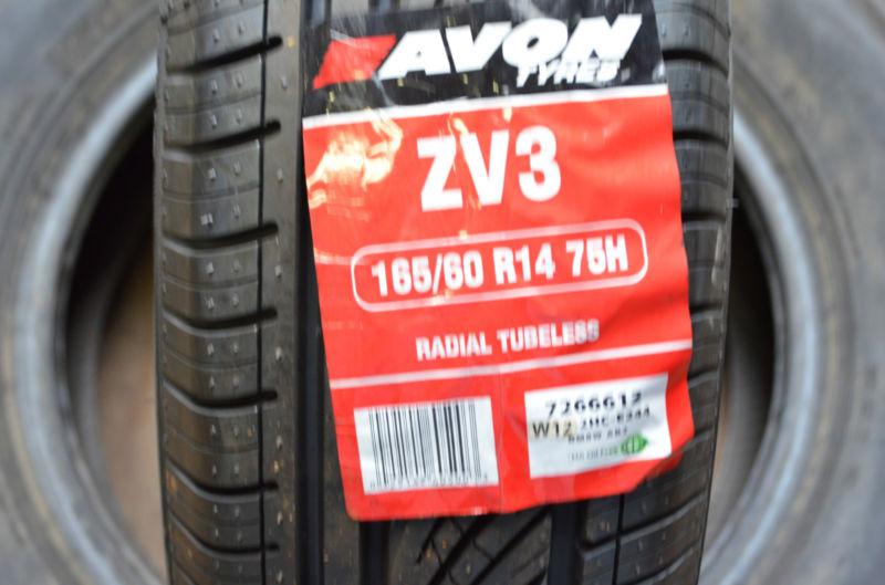1 new 165 60 14 avon zv3 blem tire