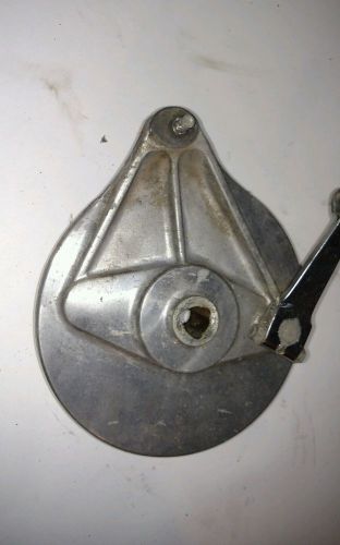 1972 honda cl350 cl 350 rear brake back plate and shoes