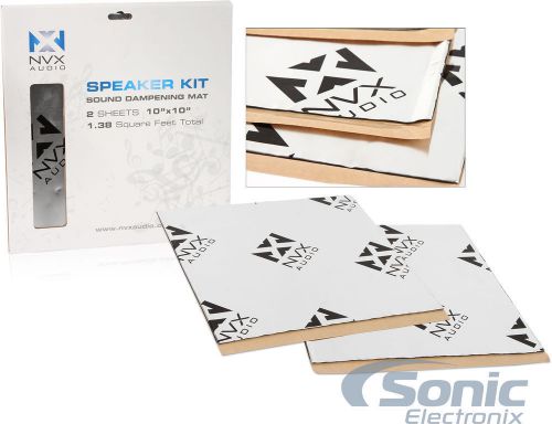 Nvx sdsk2 1.38 sq ft. of sound deadening speaker kit material - 2 10&#034;x10&#034; sheets
