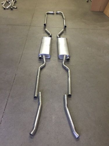 1956-1958 corvette dual exhaust system, aluminized (with 1 4 barrel carb)