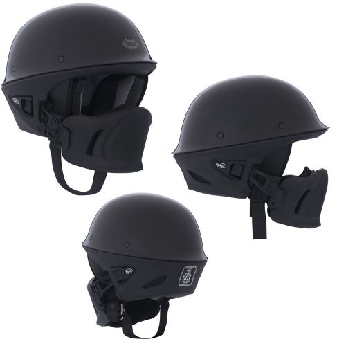 Bell helmet rogue solid black xsmall chopper harley motorcycle half helmet