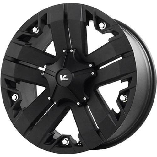 20x9 matte black v-rock recon  6x5.5 +18 wheels dune grappler 285/50r20