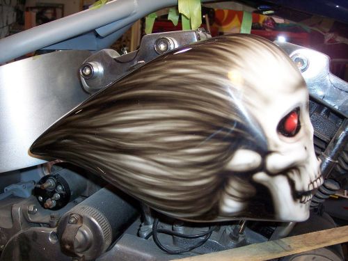 Chopper bobber harley custom  skull s&amp;s aircleaner cover
