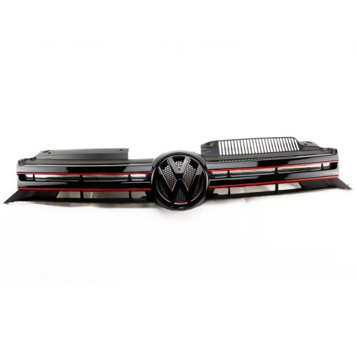 Volkswagen front center upper hood grille with vw emblem for vw golf mk6 09-13