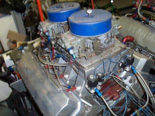 565 cu in bb chevy motor complete drag race engine fresh jesel grp msd