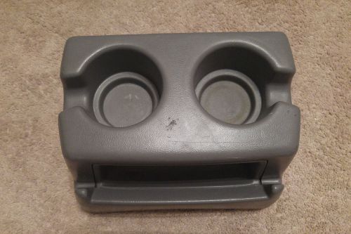 92-96 ford f150 f250 f350 bench seat large cup holder gray oem nice