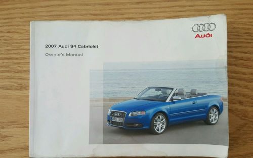 2008 audi s4 cabriolet owners manual