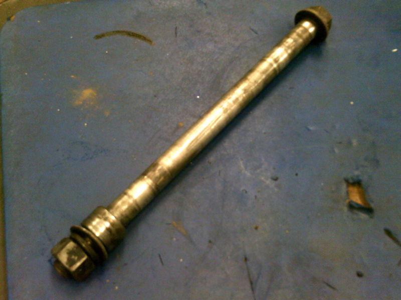 1979-2001 hd used sportster xl xlh rear axle axel with spacer & nut