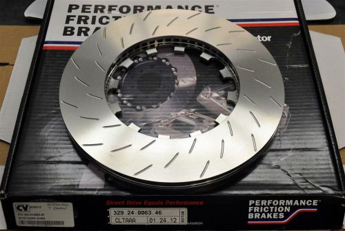 Performance friction 329.24.0063.46 bmw e90 front rotor long slotted rh brembo