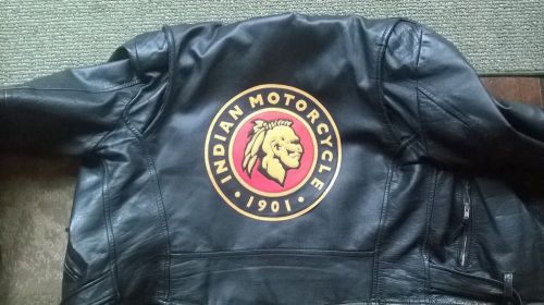 Indian motorcycles 1901 warrior synthetic leather back patch. 10 inch. new