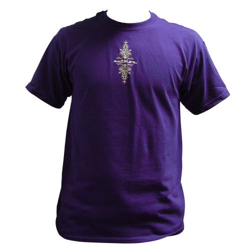 Autoloc large purple short sleeve pinstripe t shirt style 1rod small autoloc