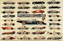Find Porsche 911 Carrera RSR Airborne 1974 Nurburgring Poster RARE New